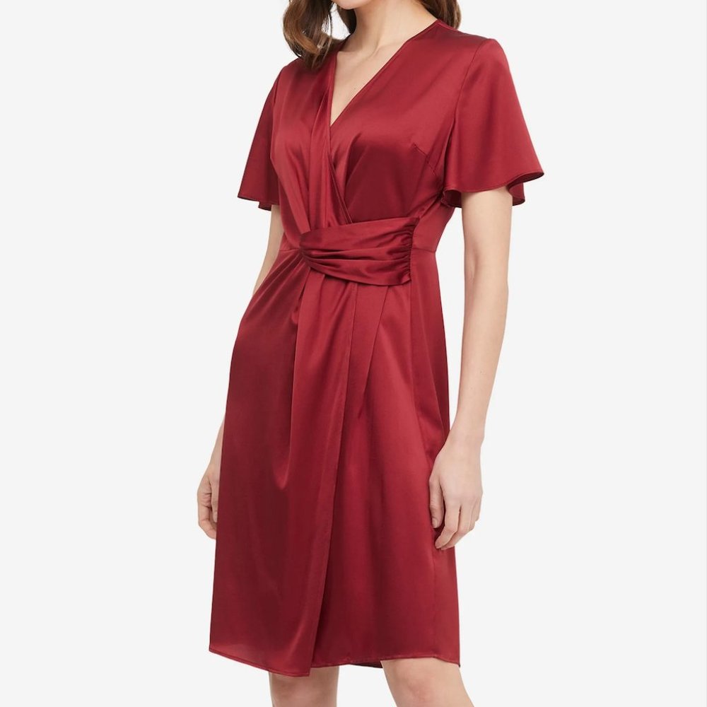 Lilysilk Overlapping Design Silk Dress